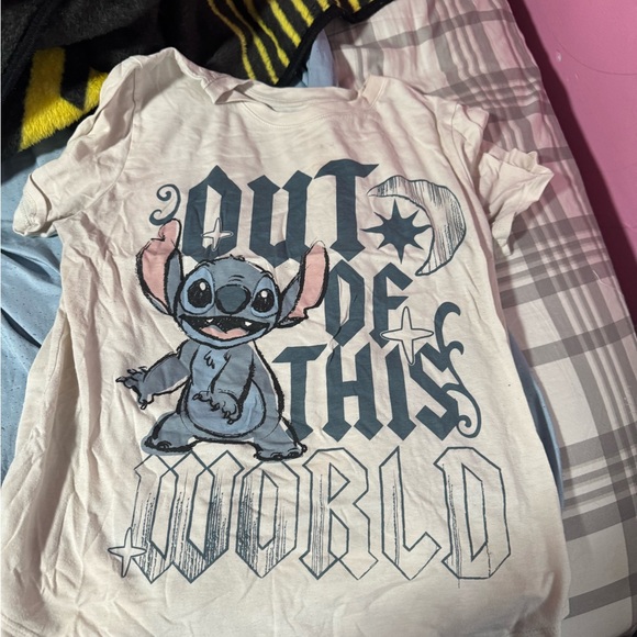 Disney Tops - Disney White and Blue Stitch Short Sleeve Tee